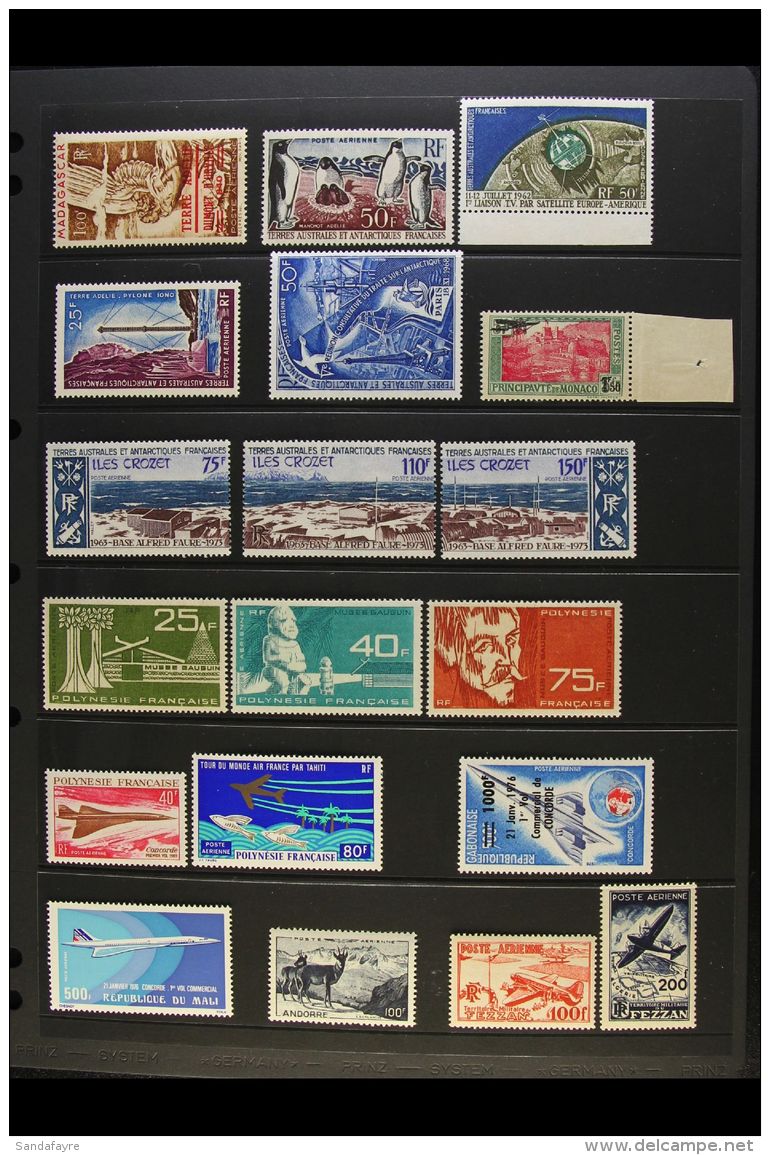 AIRMAILS MINT / NEVER HINGED MINT French Colonies Collection, We See Range Of T.A.A.F., Monaco 1933 1f.50 On 5f... - Other & Unclassified