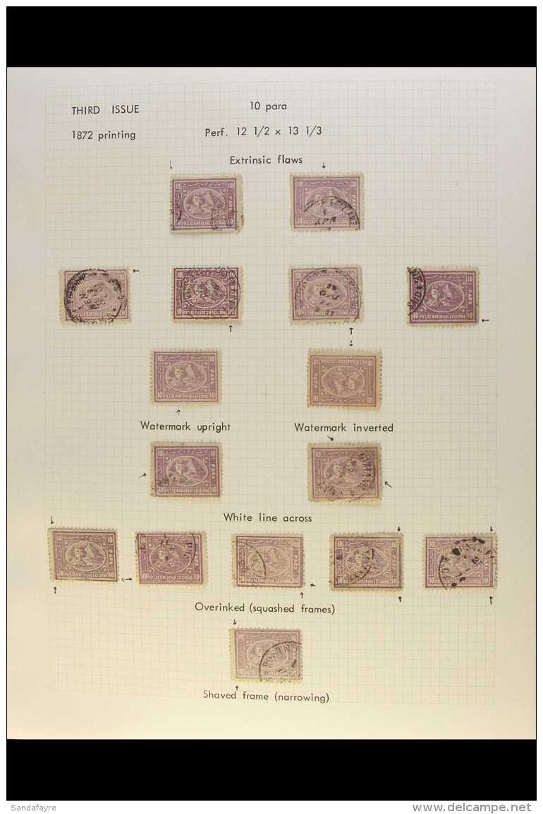 1872-75 SPHINX &amp; PYRAMID - PENASSON PRINTING. 10pa MAUVE (SG 29) Specialized Mint &amp; Used Study Collection... - Altri & Non Classificati