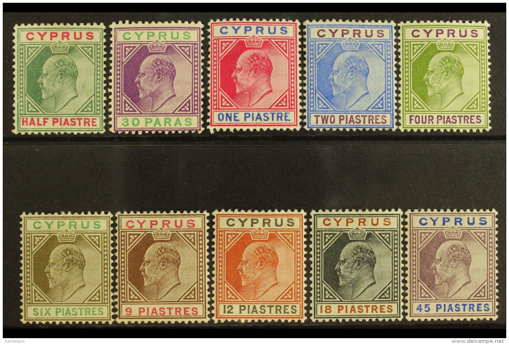 1902-04 (wmk Crown CA) KEVII Definitives Complete Set, SG 50/59, Very Fine Mint. (10 Stamps) For More Images,... - Other & Unclassified