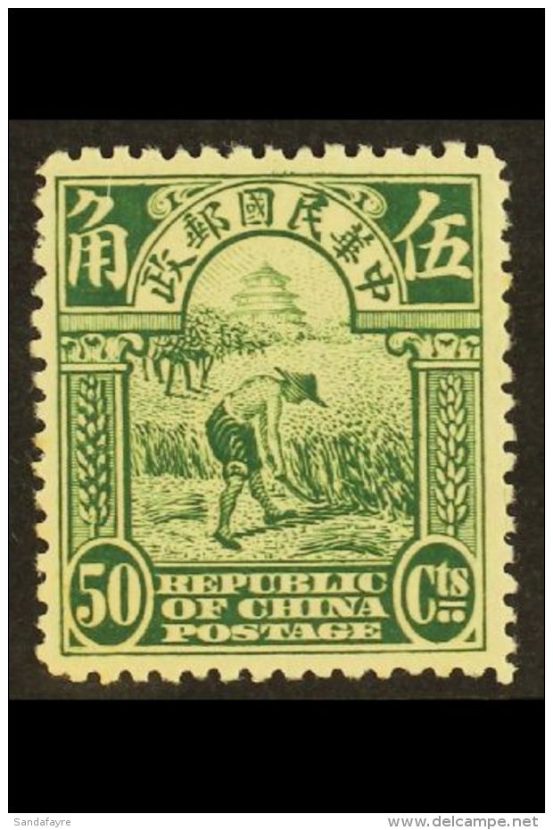 1913 50c Green Reaper, London Printing, SG 282, Never Hinged Mint. For More Images, Please Visit... - Altri & Non Classificati