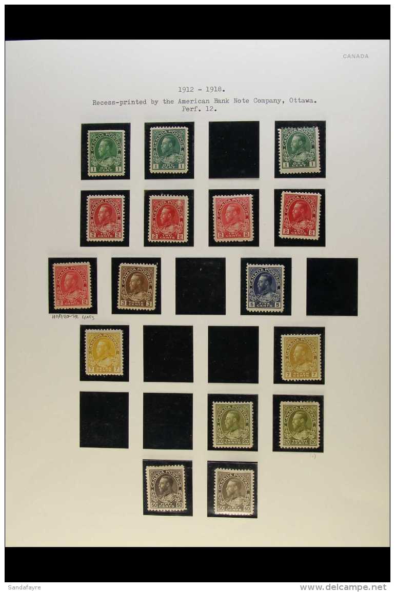 1912-1935 COMPREHENSIVE FINE MINT COLLECTION In Hingeless Mounts On Leaves, All Different, Highly Complete For The... - Altri & Non Classificati