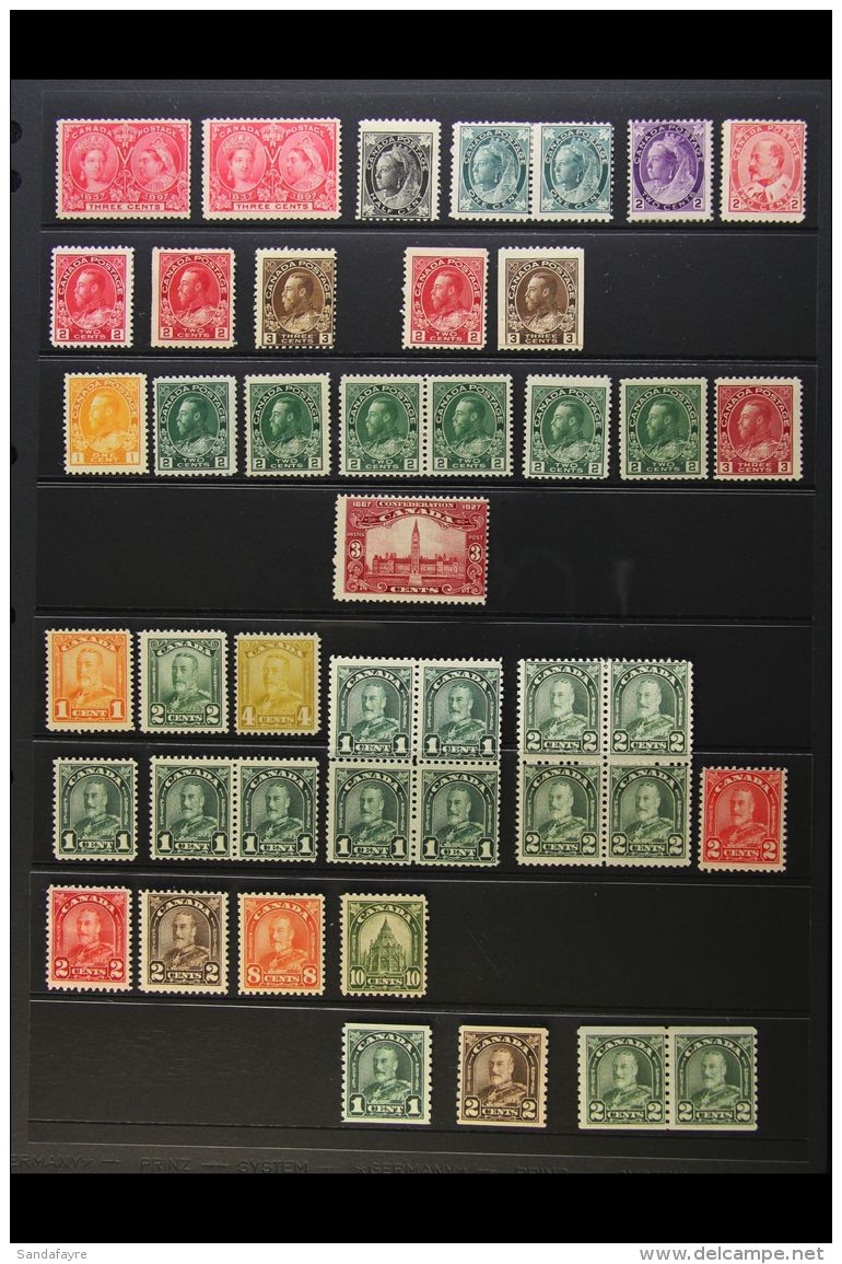 1897-1947 MINT SELECTION A Most Useful Mint Collection Balance With Coils, Multiples &amp; Shades, Much Is Never... - Altri & Non Classificati