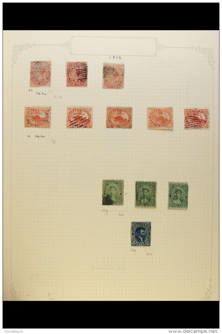 1859-1952 OLD TIME COLLECTION In An Album, Inc 1859 1c (x3), 5c (x5), 12&frac12;c (x3) &amp; 17c, 1868-90 Large... - Altri & Non Classificati