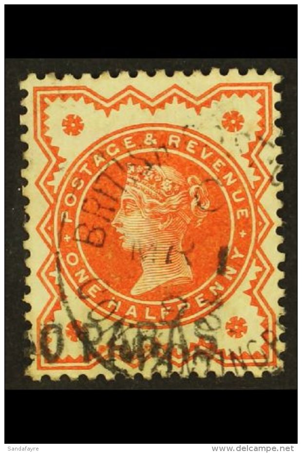 1893 40pa On &frac12;d Vermilion, SG 7, Very Fine Used (Broken S), With "Mar 1 93" Cds Cancel. For More Images,... - Levant Britannique