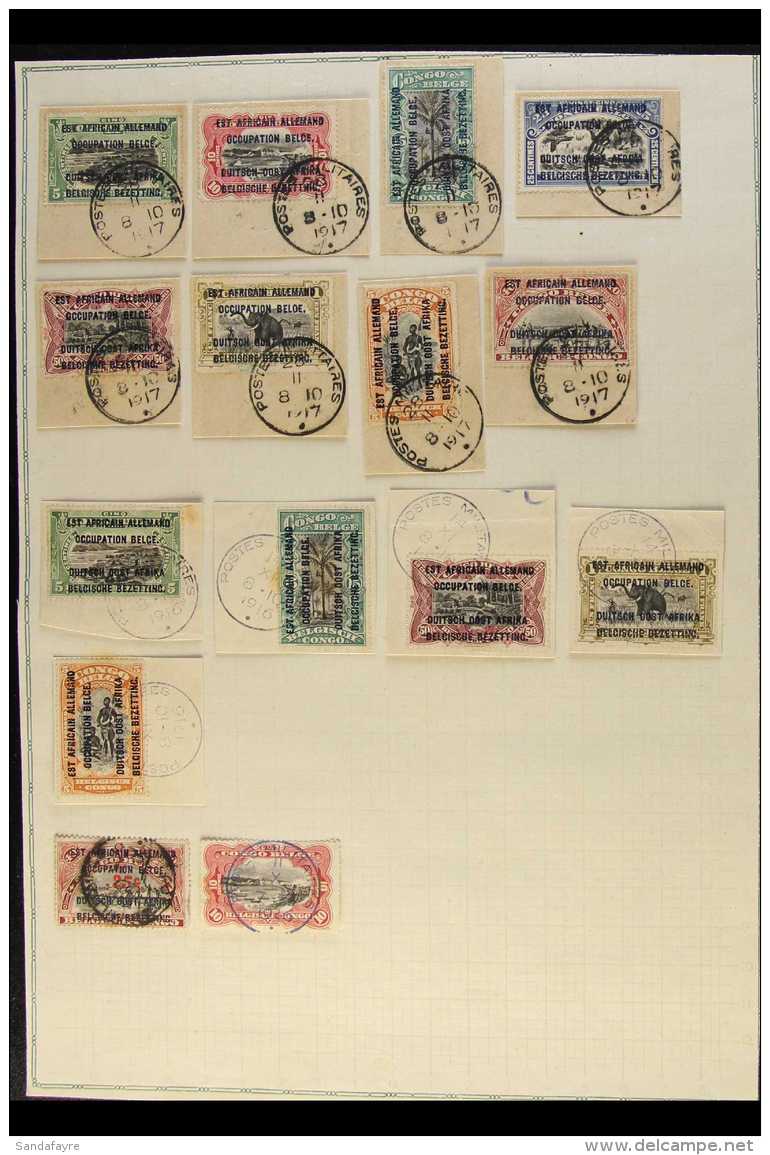 RUANDA URUNDI 1916 OCCUPATION OVERPRINTS - CANCELLATIONS COLLECTION. A Stunning Collection Of Stamps From The 1916... - Autres & Non Classés