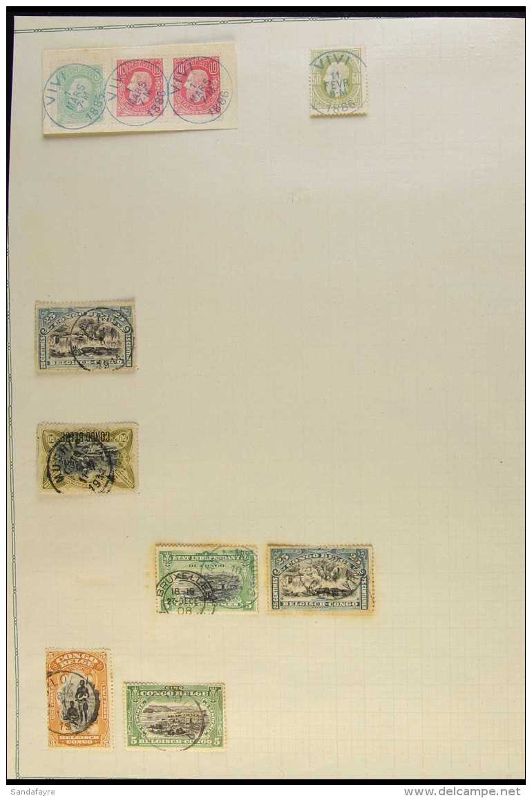 CONGO 1886 - 1920's POSTMARKS COLLECTION. A Beautiful Collection Of Stamps Arranged By Cds Cancellation From... - Autres & Non Classés