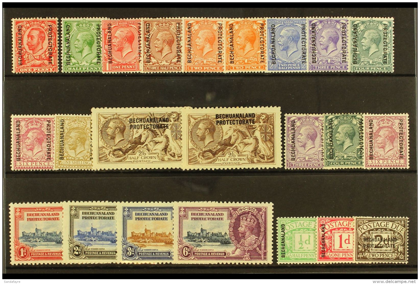 1912-36 KGV MINT SELECTION An Attractive ALL DIFFERENT Selection On A Stock Card. Includes 1913-24 Set To 1s, Plus... - Autres & Non Classés