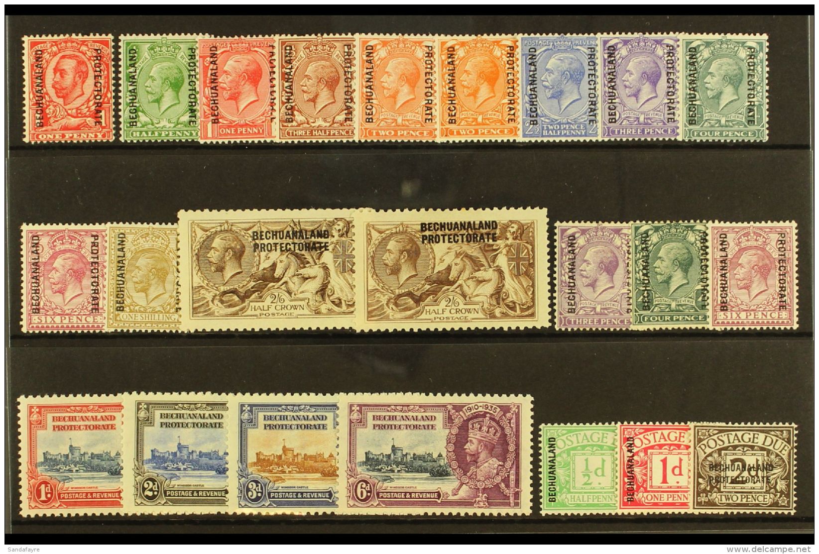 1912-36 KGV MINT SELECTION An Attractive ALL DIFFERENT Selection On A Stock Card. Includes 1913-24 Set To 1s, Plus... - Altri & Non Classificati