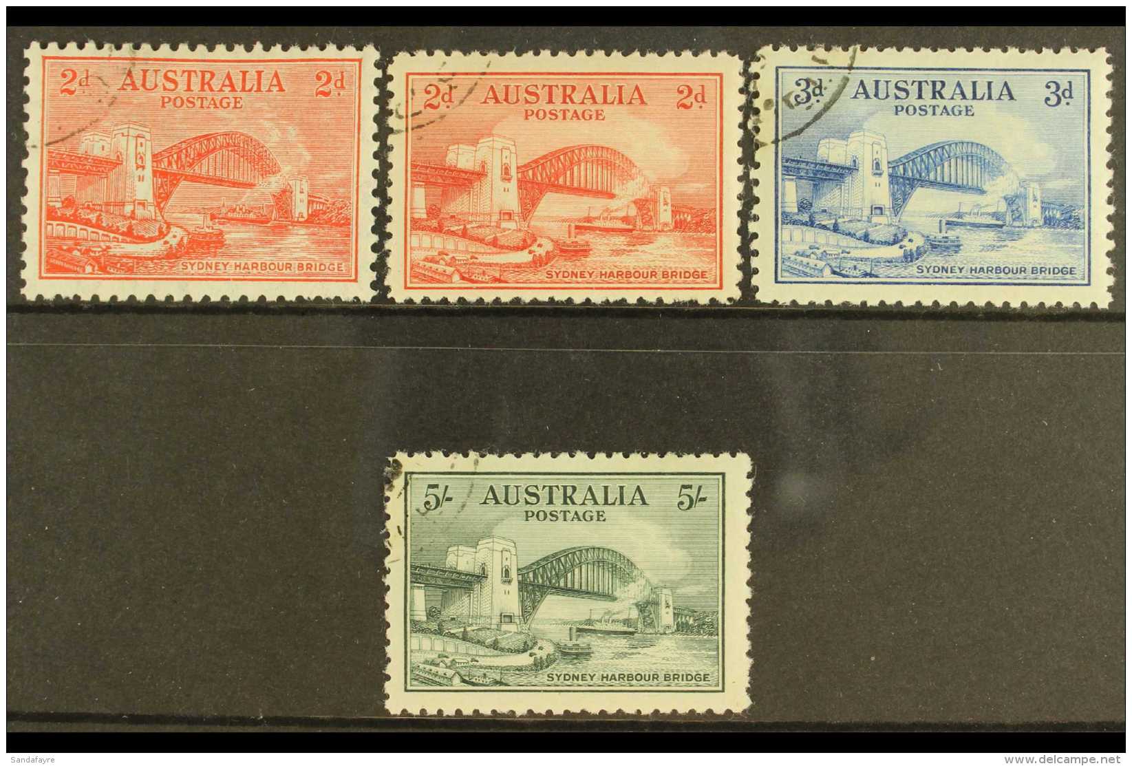 1932 Sydney Harbour Bridge Complete Set, SG 141/44, Fine Cds Used Cancelled-to-order, Very Fresh. (4 Stamps) For... - Altri & Non Classificati