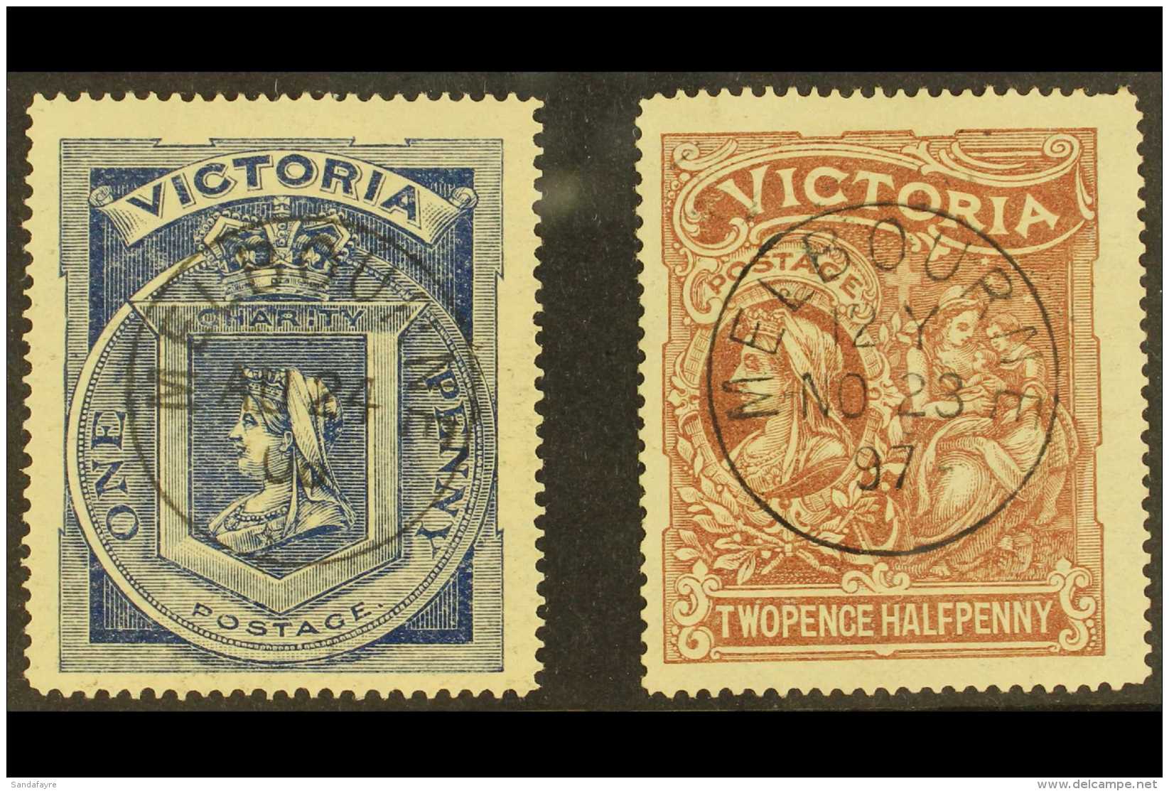 VICTORIA 1897 Diamond Jubilee And Hospital Fund Complete Set, SG 353/354, Fine Used. (2 Stamps) For More Images,... - Other & Unclassified