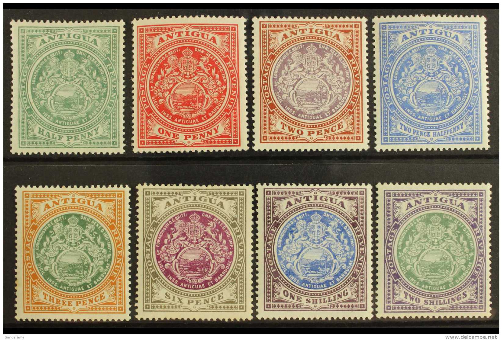 1908 - 17 Badge Of The Colony Set Complete, SG 41/50, Very Fine And Fresh Mint. (8 Stamps) For More Images, Please... - Altri & Non Classificati