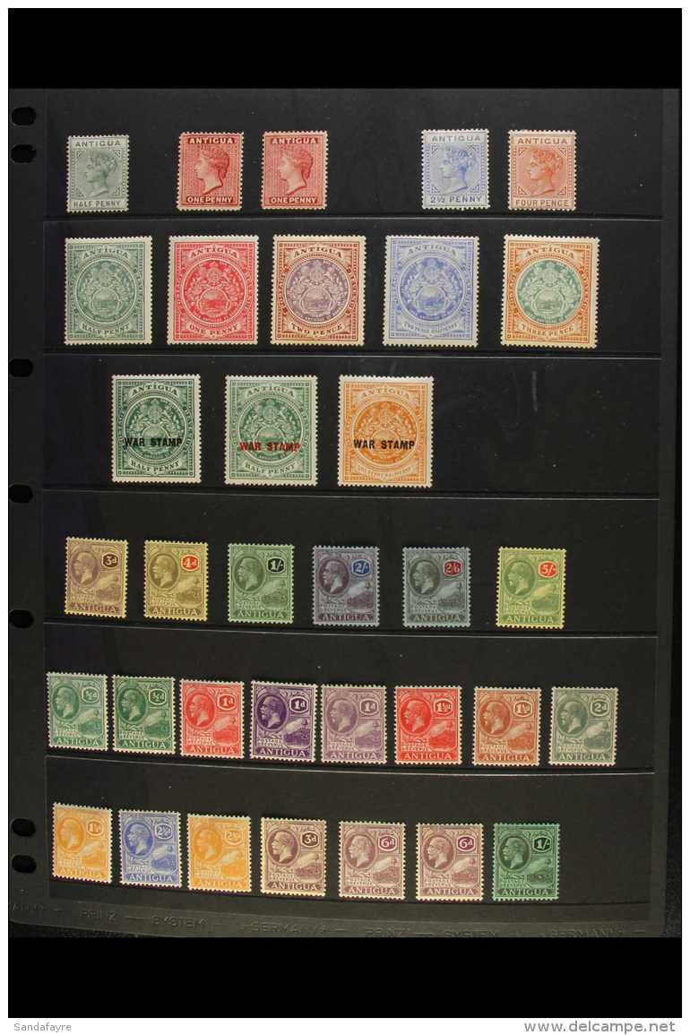 1882-1970 ALL DIFFERENT MINT  COLLECTION Presented On Album Pages &amp; Includes QV To 4d, Arms To 3d, 1921-29... - Altri & Non Classificati