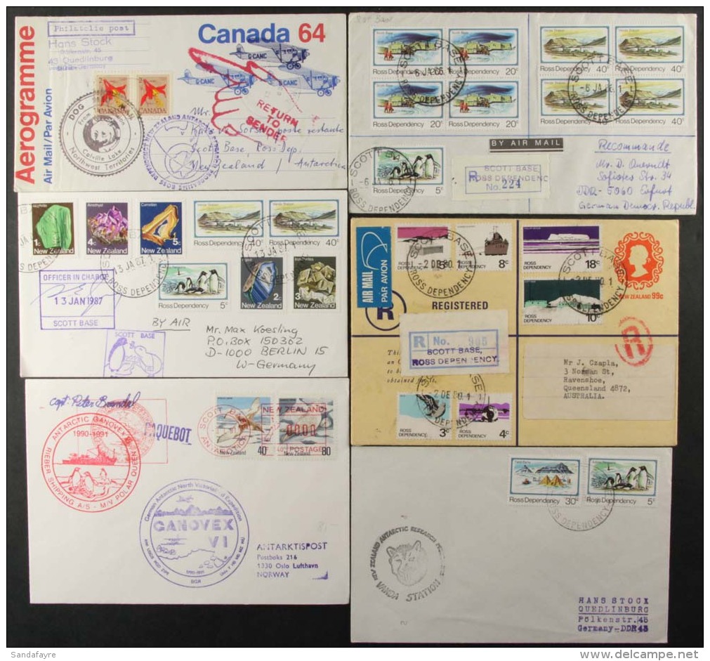 ANTARCTIC COVERS A Fine Assembly Of 1980's And 1990's Expedition Covers And Cards, Mostly Bearing Ross Dependency... - Other & Unclassified