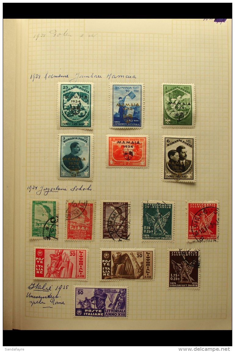 1896-1958 FABULOUS TOPICAL COLLECTION CAT 5500+ EURO A Small Album Containing A Chiefly Fine Mint ALL DIFFERENT... - Andere & Zonder Classificatie