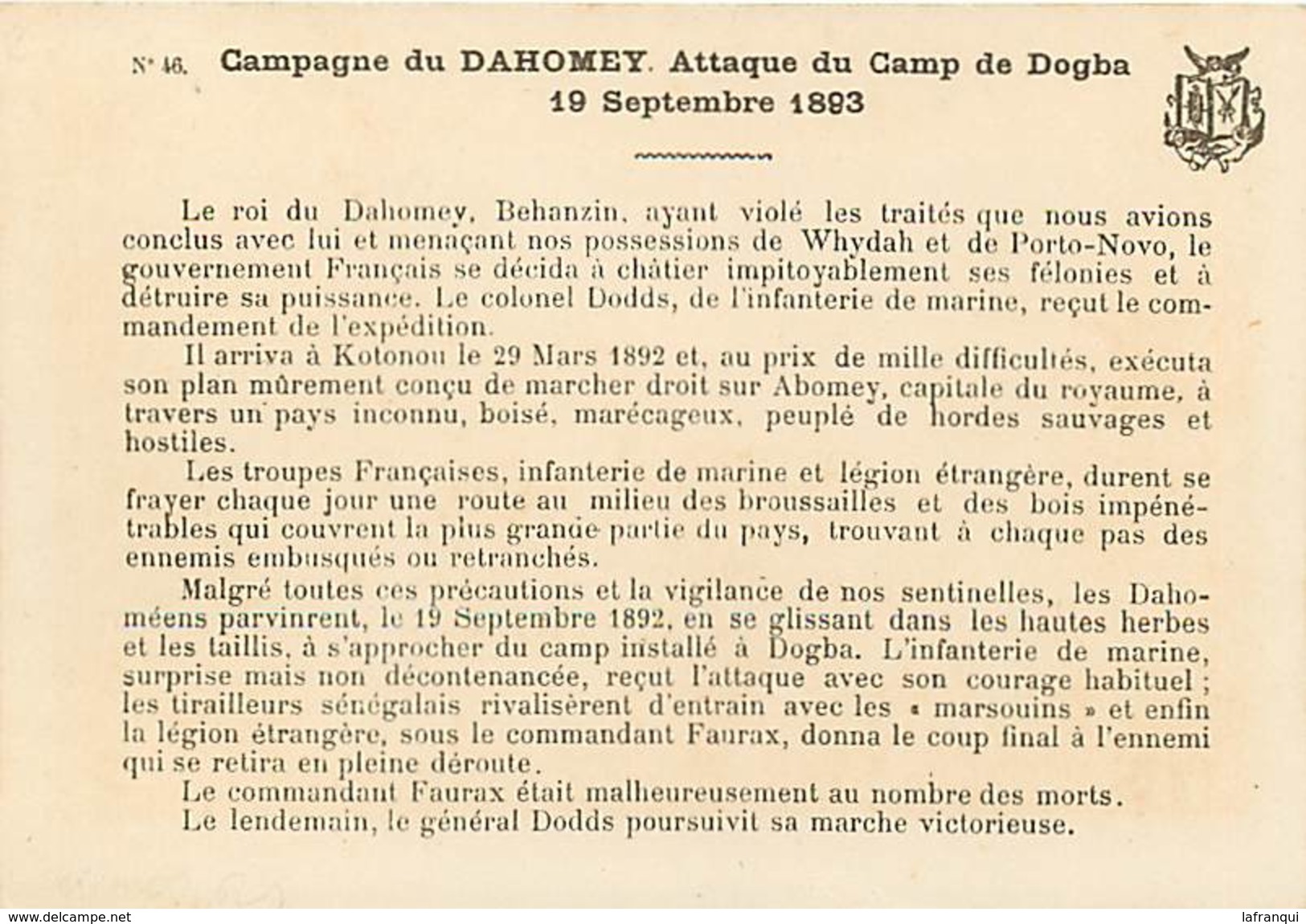 Ref R907- Militaires - Militaria -illustrateur G Germain - Campagne Du Dahomey -attaque Du Camp De Dogba Par Les Dahome- - Dahomey