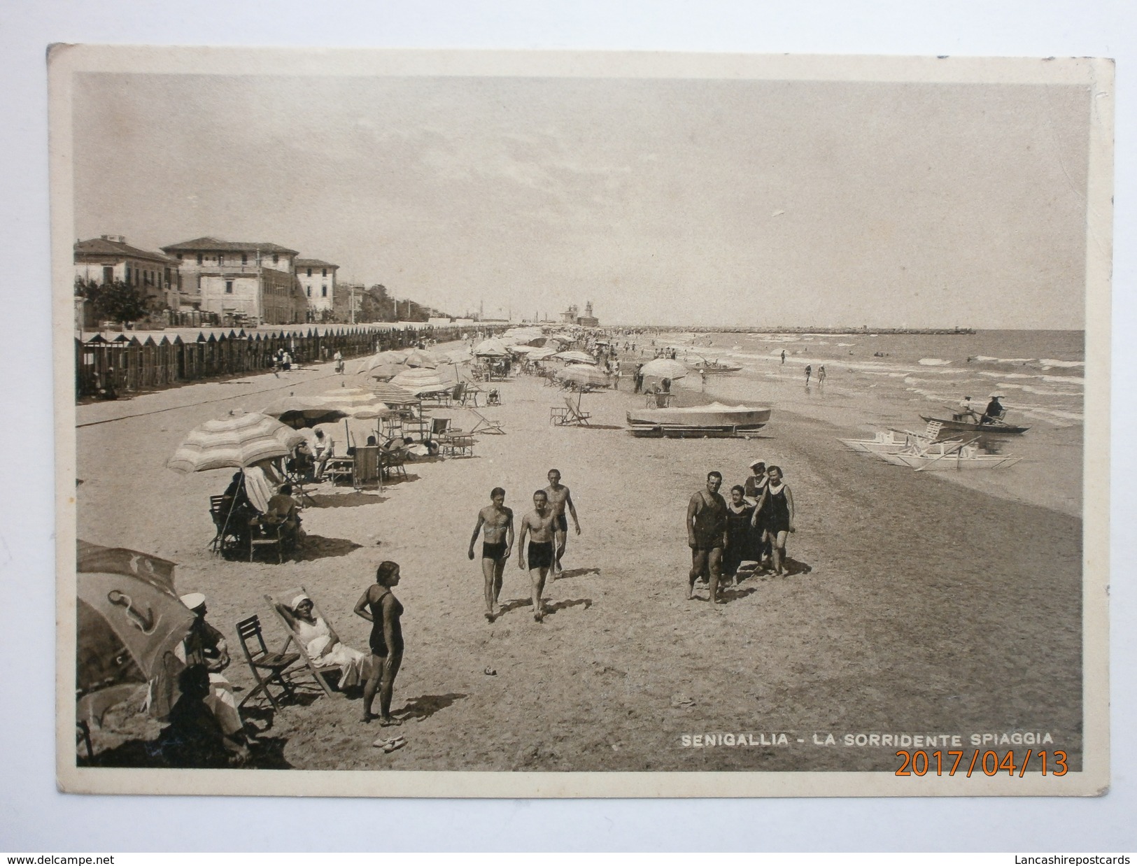 Postcard Senigallia La Sorridente Spiaggia  Between Ancona & Fano Marche By A Perillo Senigallia  My Ref B2998 - Senigallia