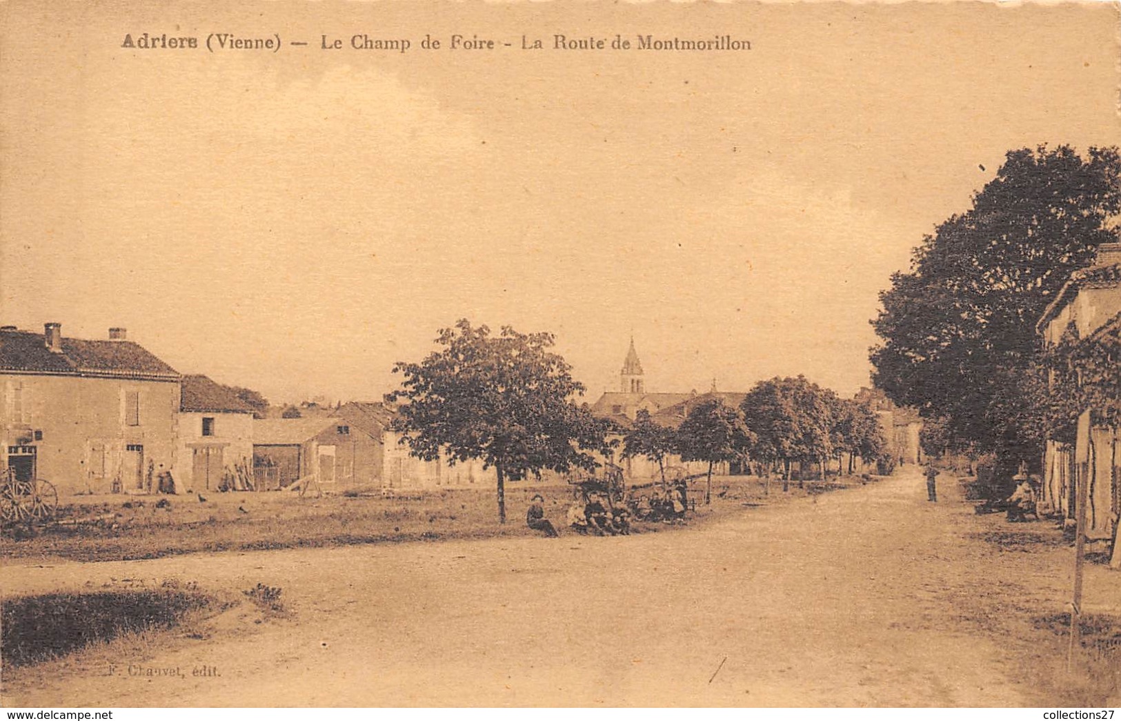86-ADRIERS- LE CHAMP DE FAOIRE- LA ROUTE DE MONTMORILLON - Autres & Non Classés