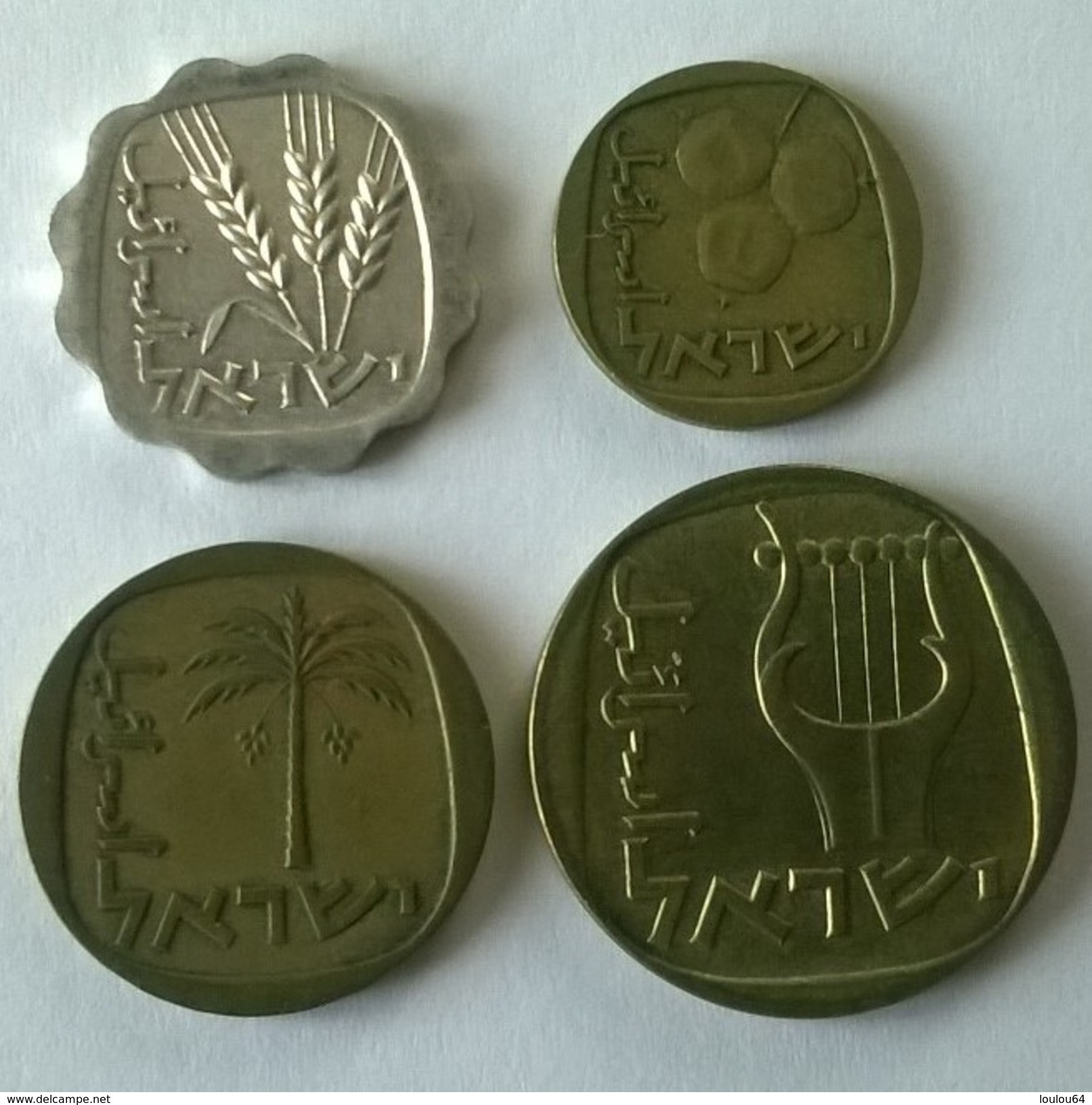 Monnaies - Israel - Lot De 4 Monnaies - (1960-1980) - - Israel