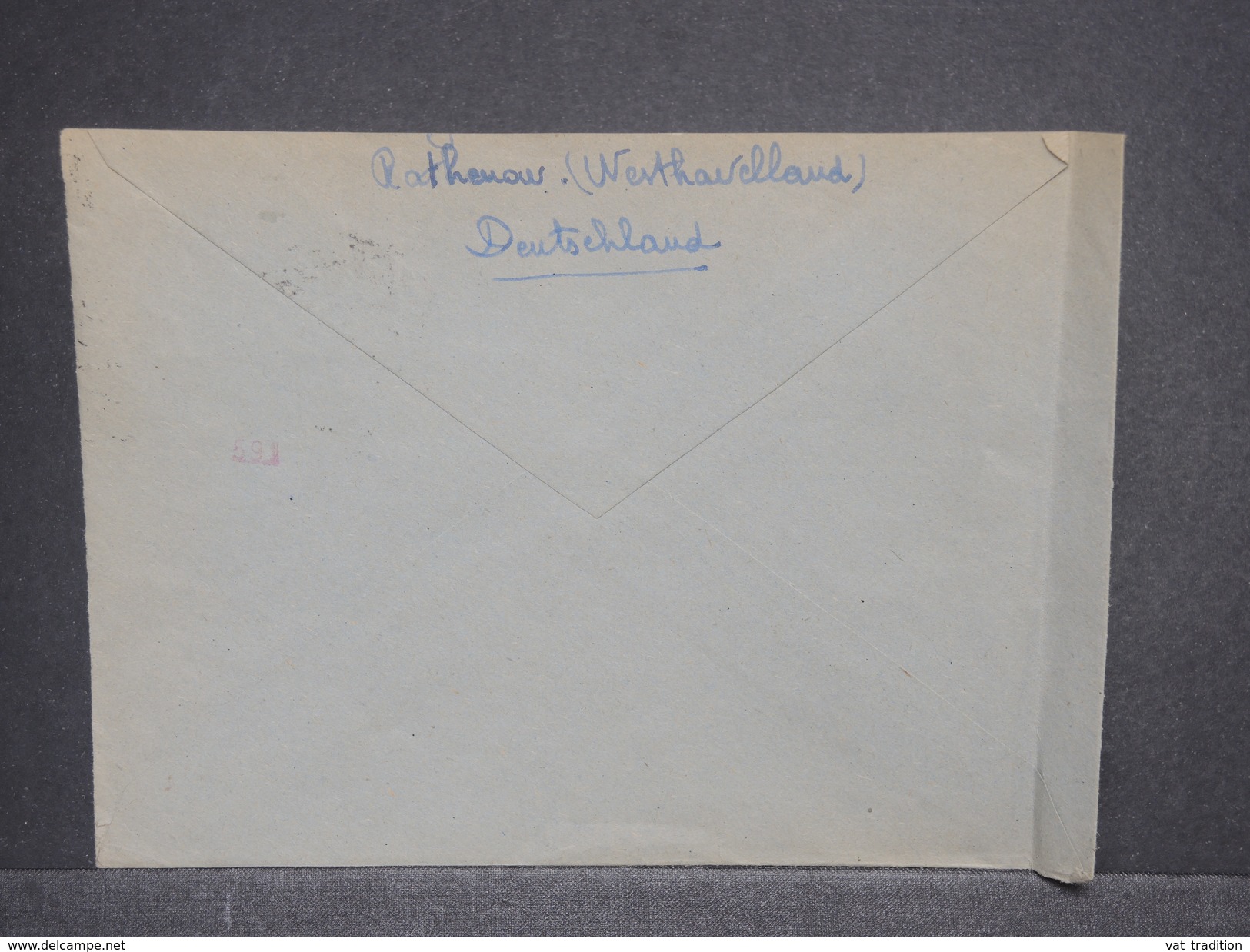 ALLEMAGNE - Enveloppe De Rathenow Pour Paris En 1943 Avec Contrôle Postal , Affranchissement Plaisant - L 7472 - Lettres & Documents