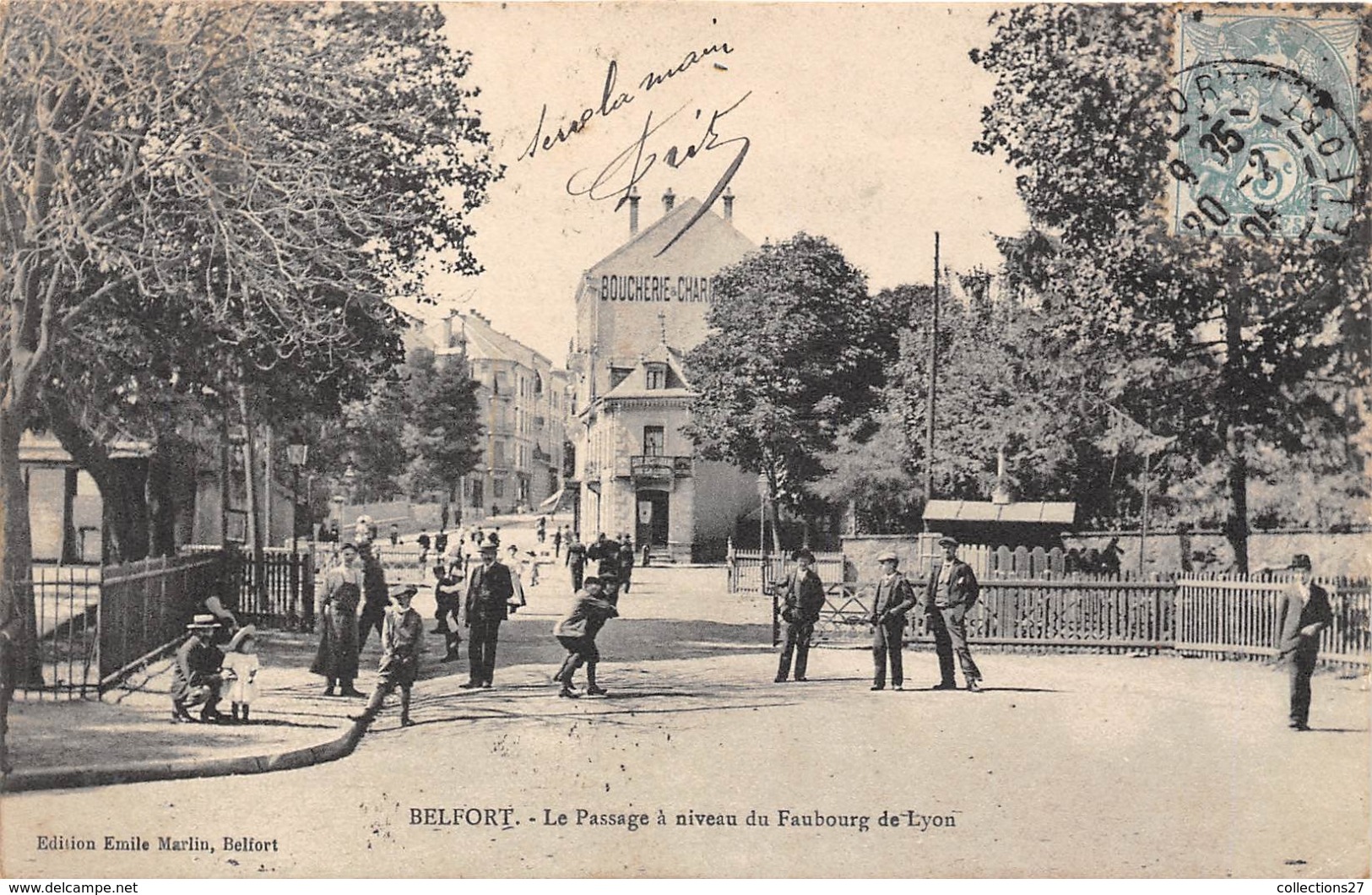 90-BELFORT- LE PASSAGE A NIVEAU DU FAUBOURG DE LYON - Belfort - Ville