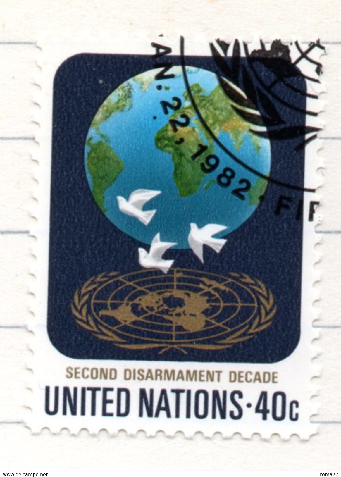 13 - NAZIONI UNITE ONU 1982 , Unificato Serie N. 359/361  Usata . - Oblitérés