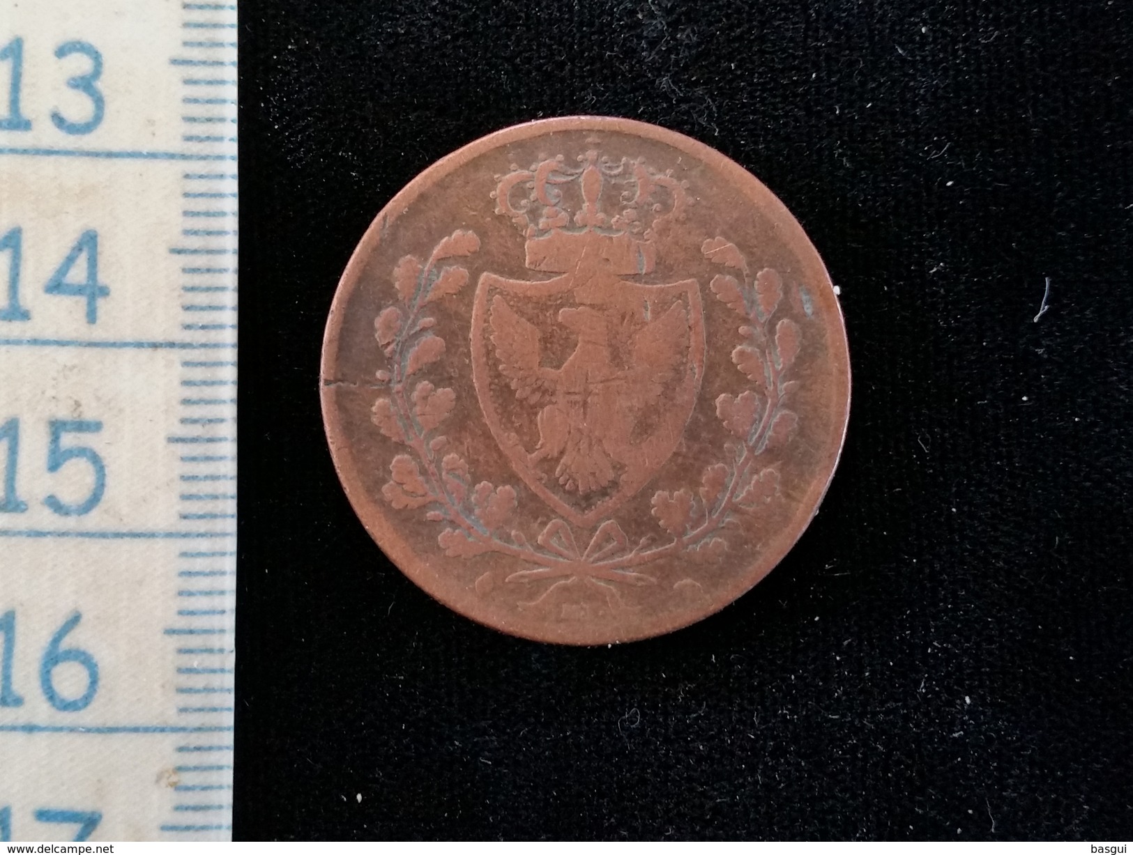Monnaie Ilalie, 10 Centemisi, 1826 - Piemonte-Sardinië- Italiaanse Savoie