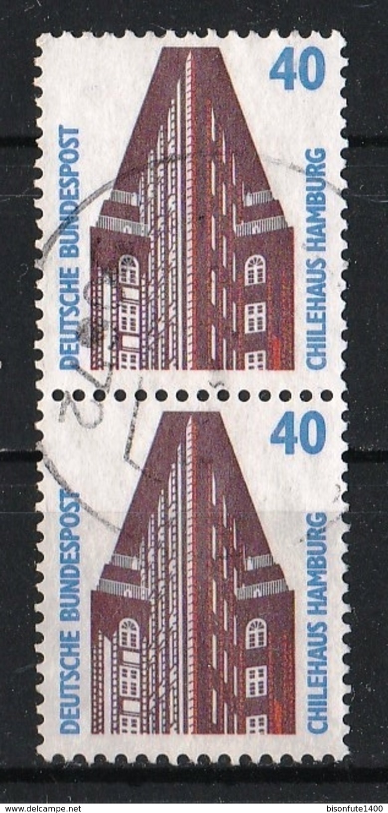 Allemagne Fédérale 1988 : Timbres Yvert & Tellier N° 1211 En Paire Verticale. - Used Stamps