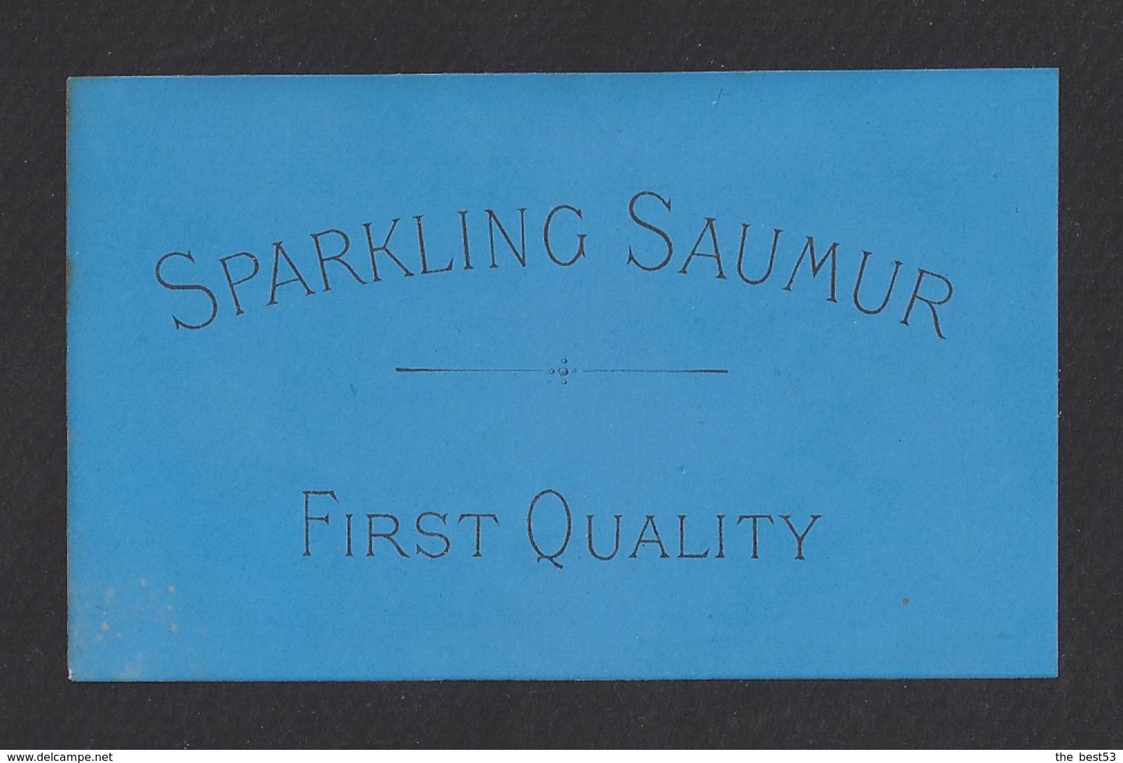 Etiquette De Vin Sparkling Saumur  Mousseux  1890/1930  -  Région Saumur (49) - Other & Unclassified