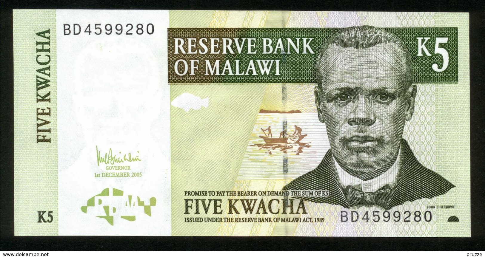 Malawi 2005, 5 Kwacha - UNC - BD4599280 - Malawi