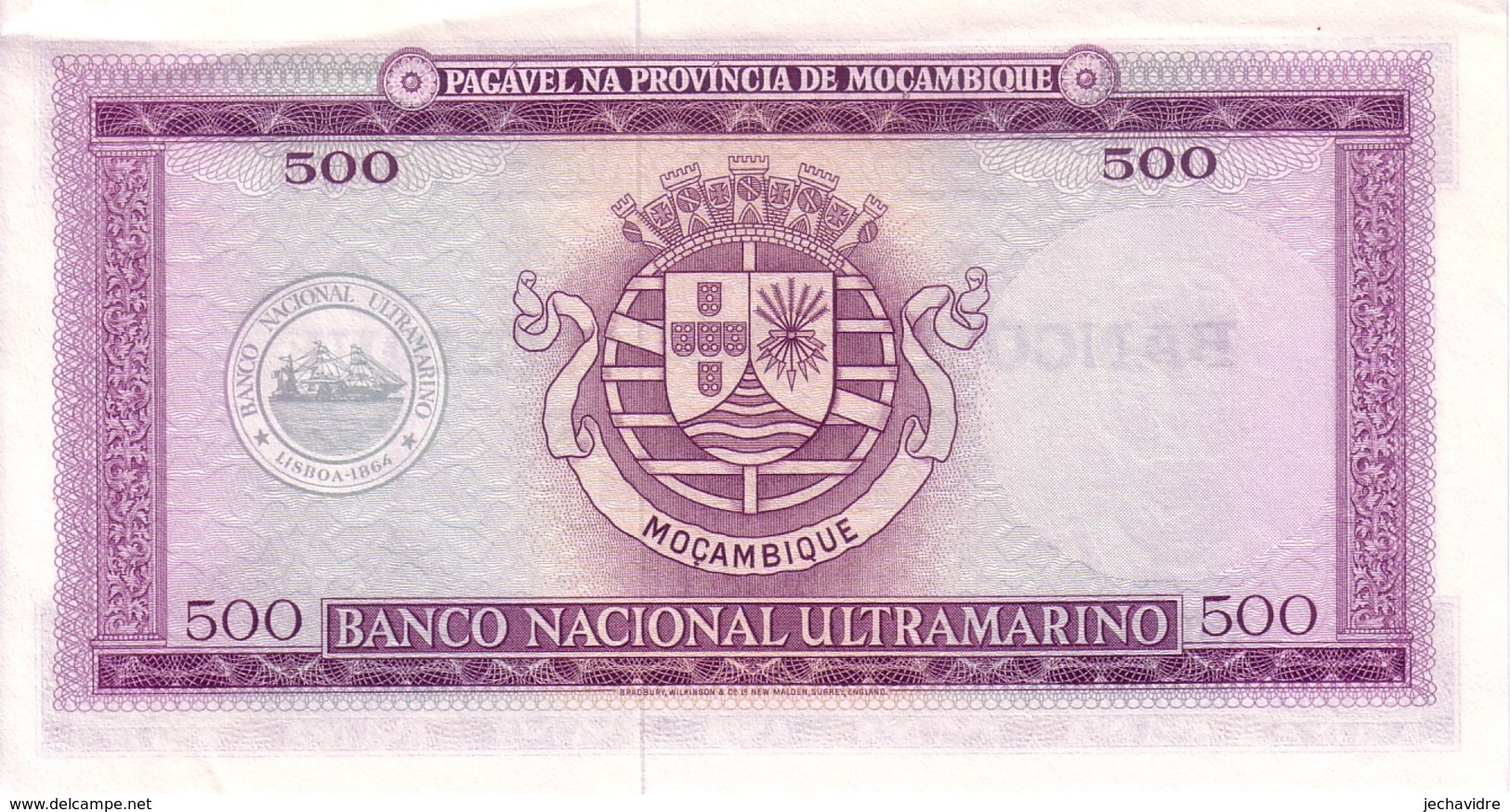 MOZAMBIQUE   500 Escudos  Emission Du 22 Mars 1967   Pick 118   ***** QUALITE  XF ***** - Mozambique