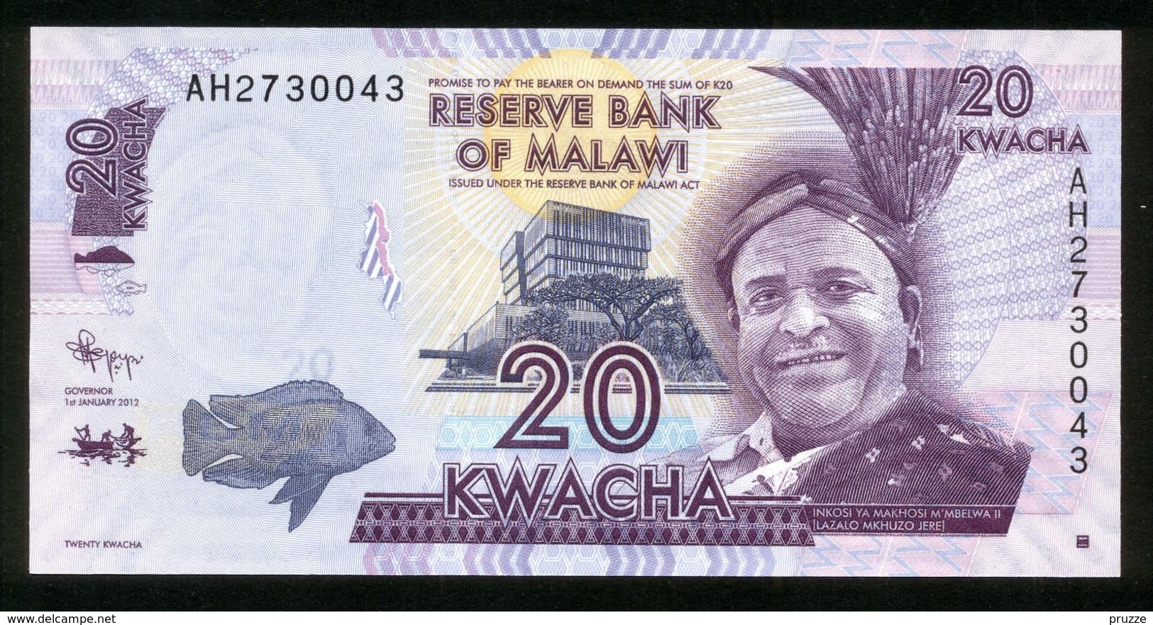 Malawi 2012, 20 Kwacha - UNC - AH2730043 - Malawi