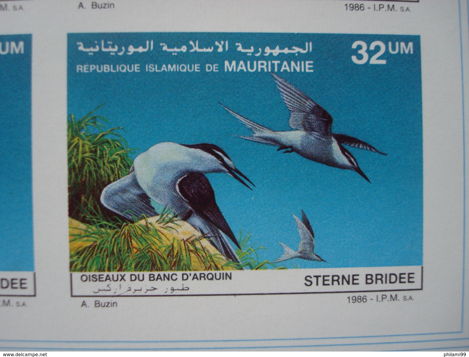 MAURITANIA / BLOCS Of 4 / 1986 IMPERFORATED + 1988 PERF./ MNH ** / BUZIN BIRDS FAUNA - Mauritanie (1960-...)