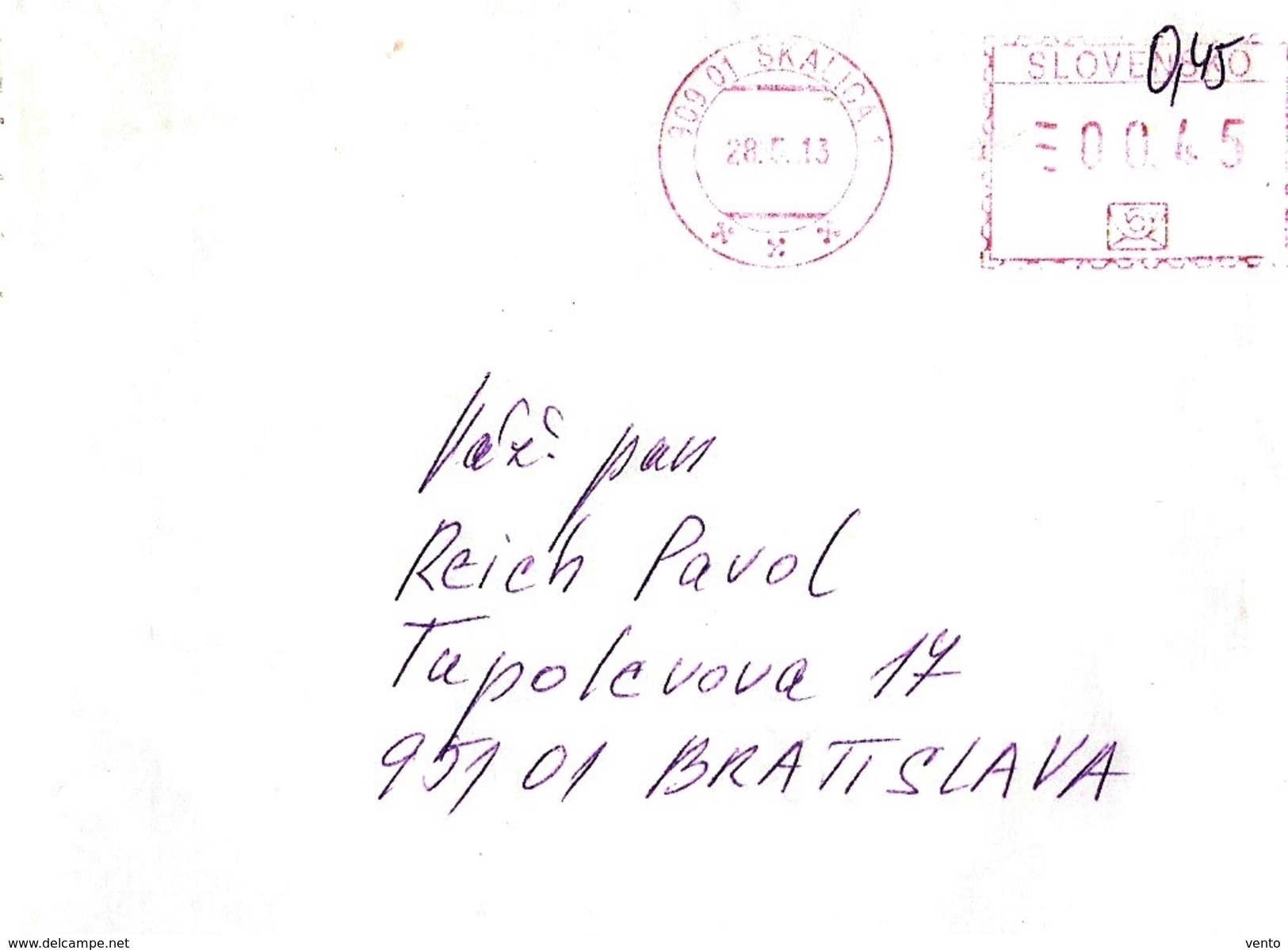 Slovakia Letter 2013, Skalica ... AH668 - Brieven En Documenten