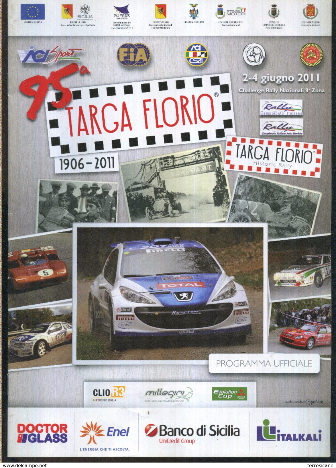 X 95 TARGA FLORIO - HISTORIC RALLY 2011 PROGRAMMA UFFICIALE RRR - Moteurs