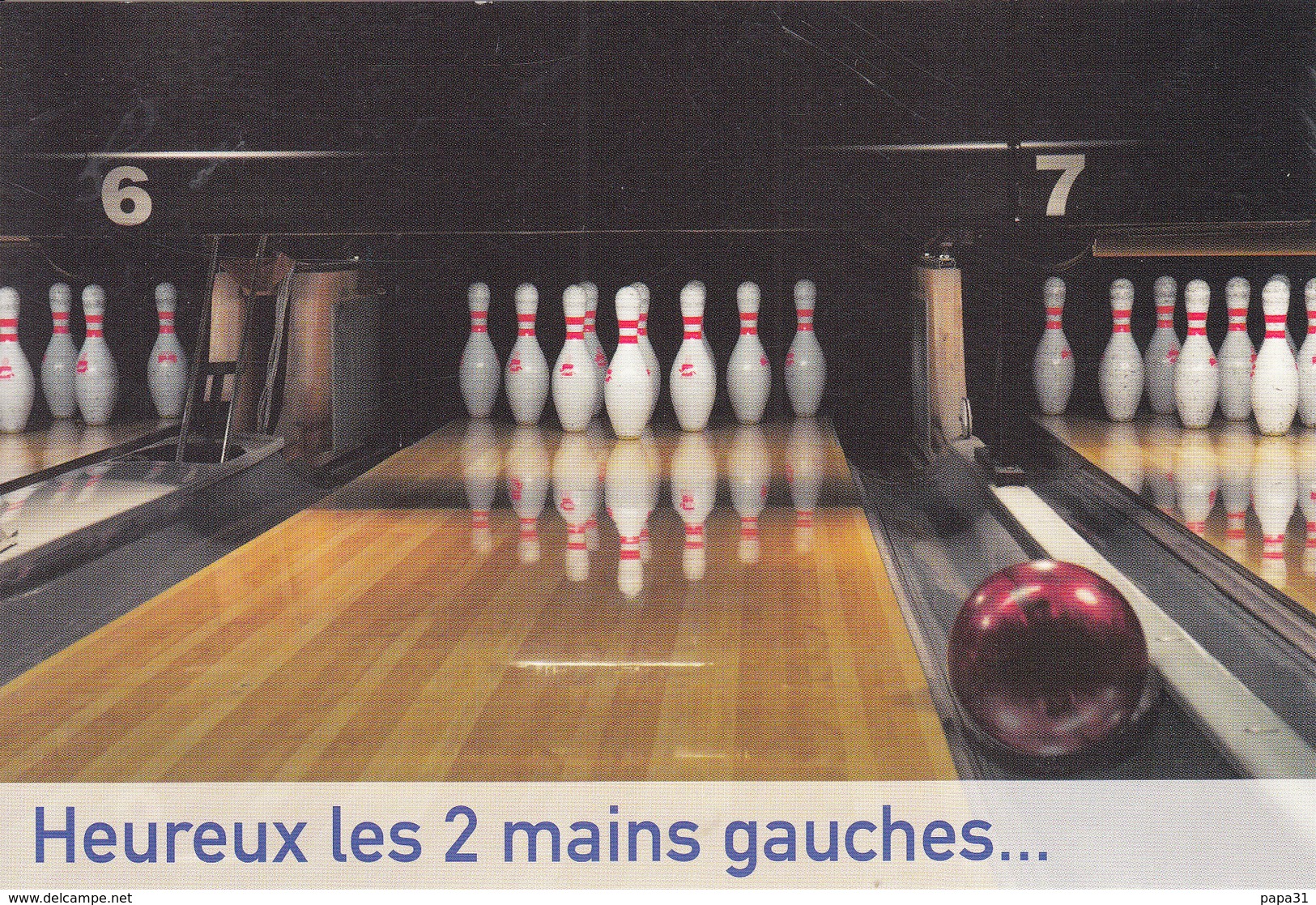 BOWLING " Heureux Les 2 Mains Gauches " - Humour - Bowling