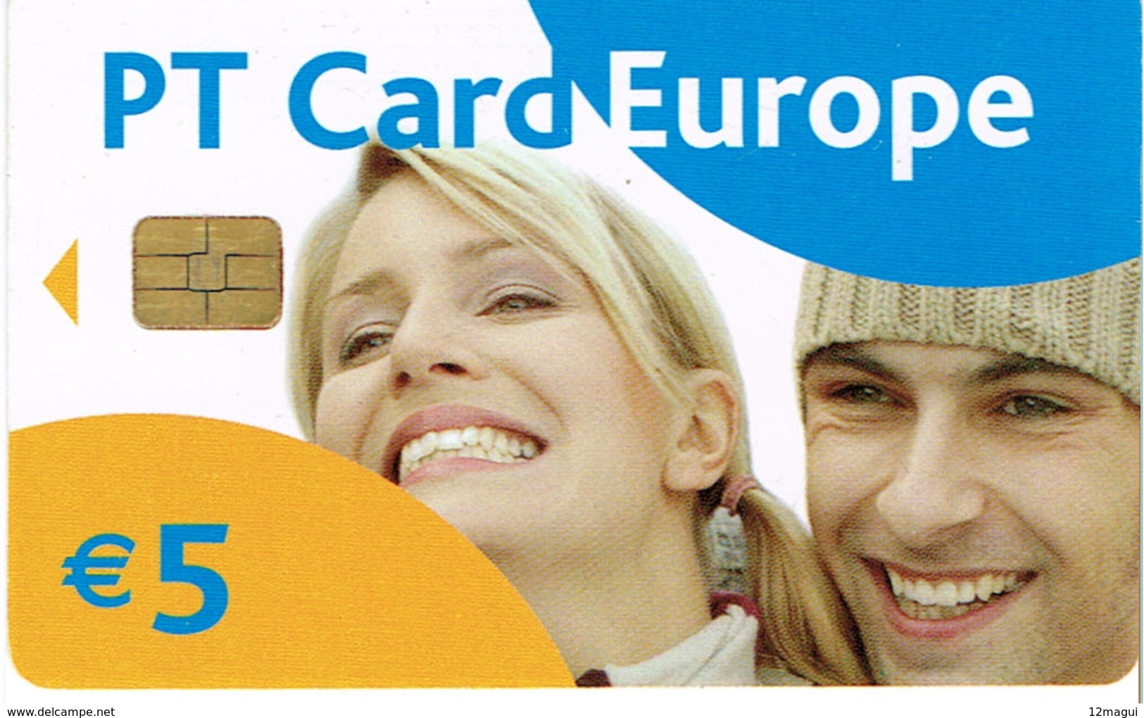 PHONECARDS-- PORTUGAL-CHIP-PT CARD 5&euro;-EUROPE  ISSUE 50.000  06.04 - Portugal