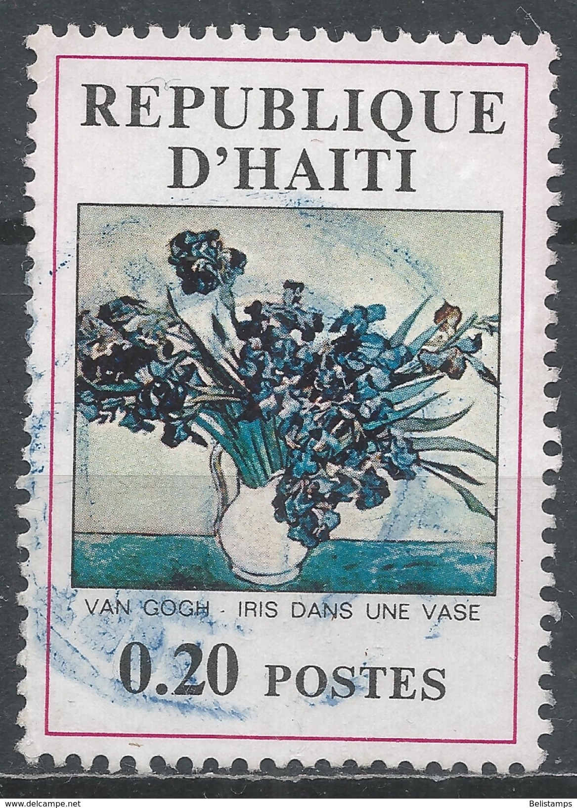 Haiti 1971. Scott #645 (U) Iris In Vase, By Van Gogh - Haïti