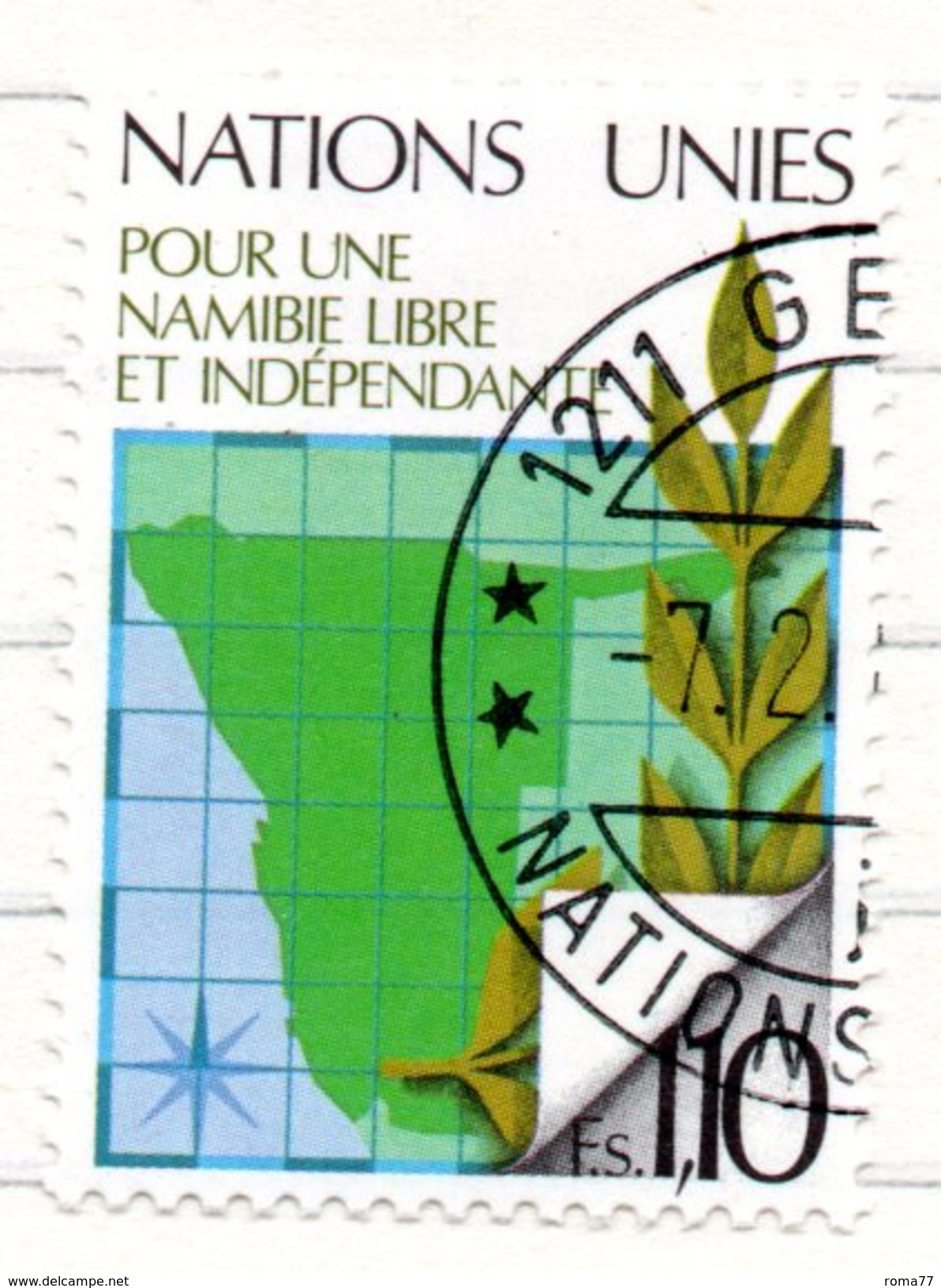 65 - NAZIONI UNITE ONU Ginevra 1979 , Unificato N. 85  Usato Namibia - Used Stamps