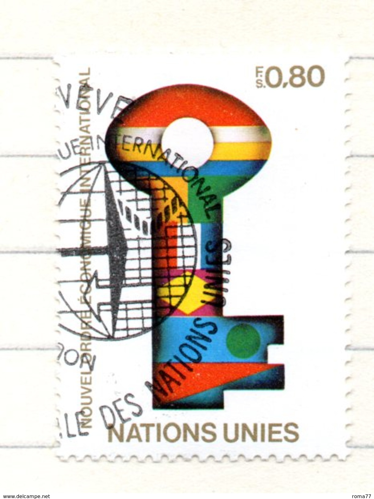 67 - NAZIONI UNITE ONU Ginevra 1980 , Unificato N. 88  Usato - Usati