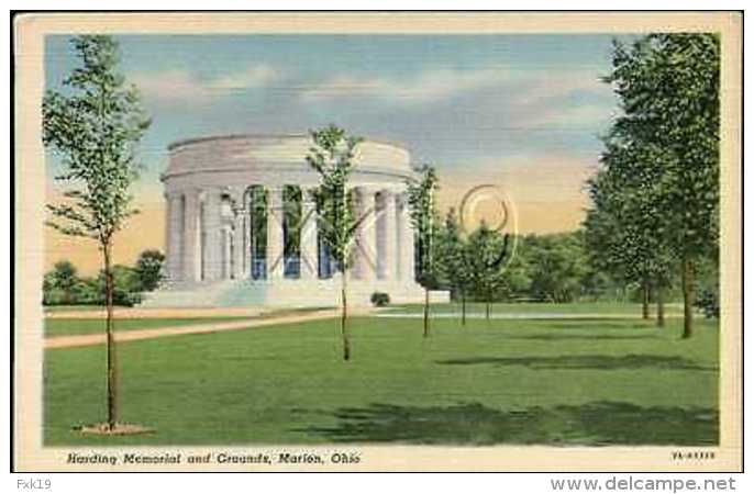 Ohio ~ MARION ROTARY CLUB ~ Harding Memorial And Grounds Postcard 8128v - Other & Unclassified