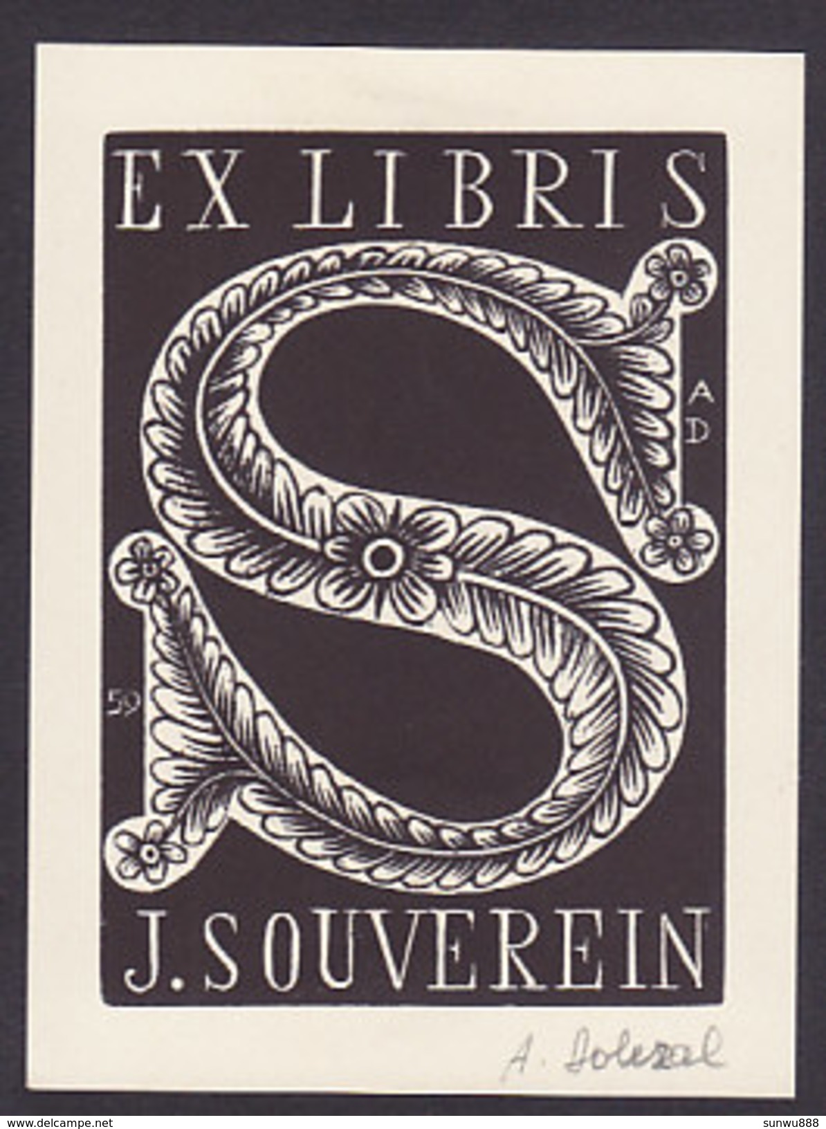 Ex Libris J Souverein - Ex Libris