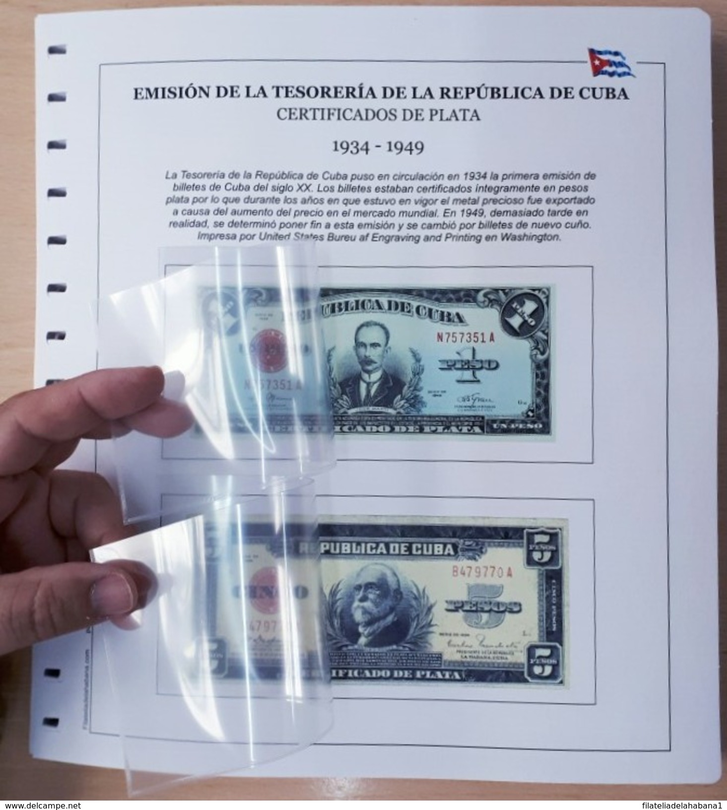 ALBUM DE BILLETES DE CUBA POR AÑOS 1905-2016. BANKNOTES. - Cuba