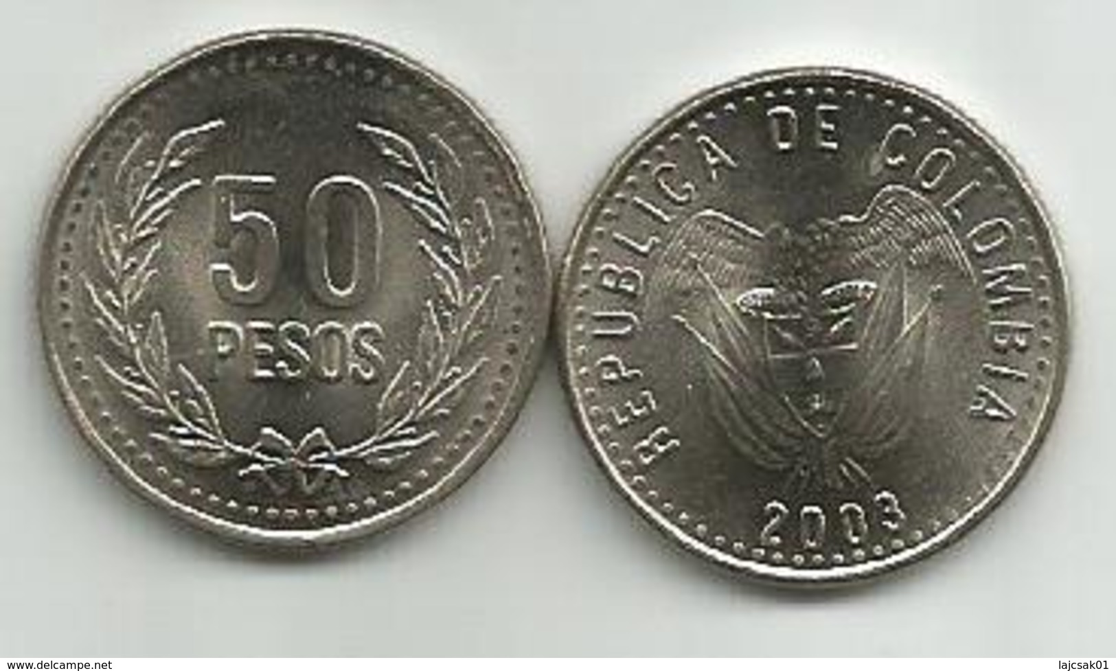 Colombia 50 Pesos 2003. UNC KM#283.2 - Colombia