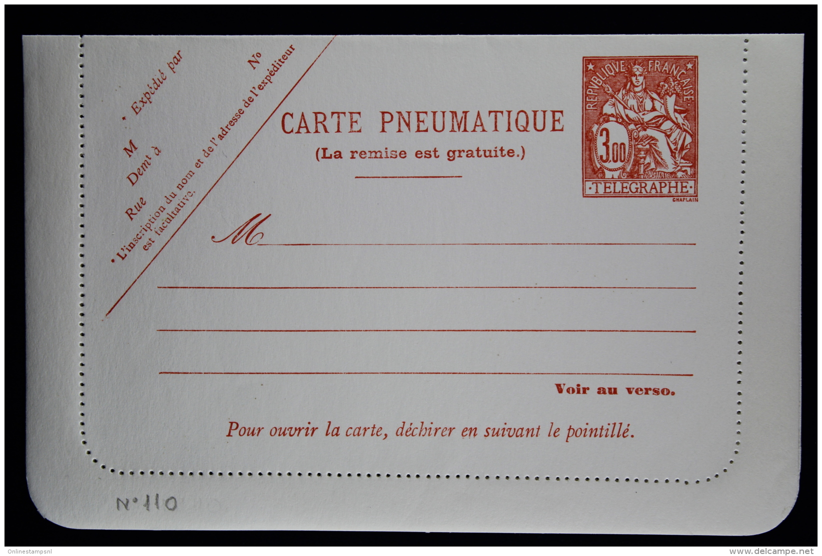 France Carte Lettre Pneu   Type  V15 + V 16 + V 17 , 3 + 8.40 + 12 Franc - Rohrpost