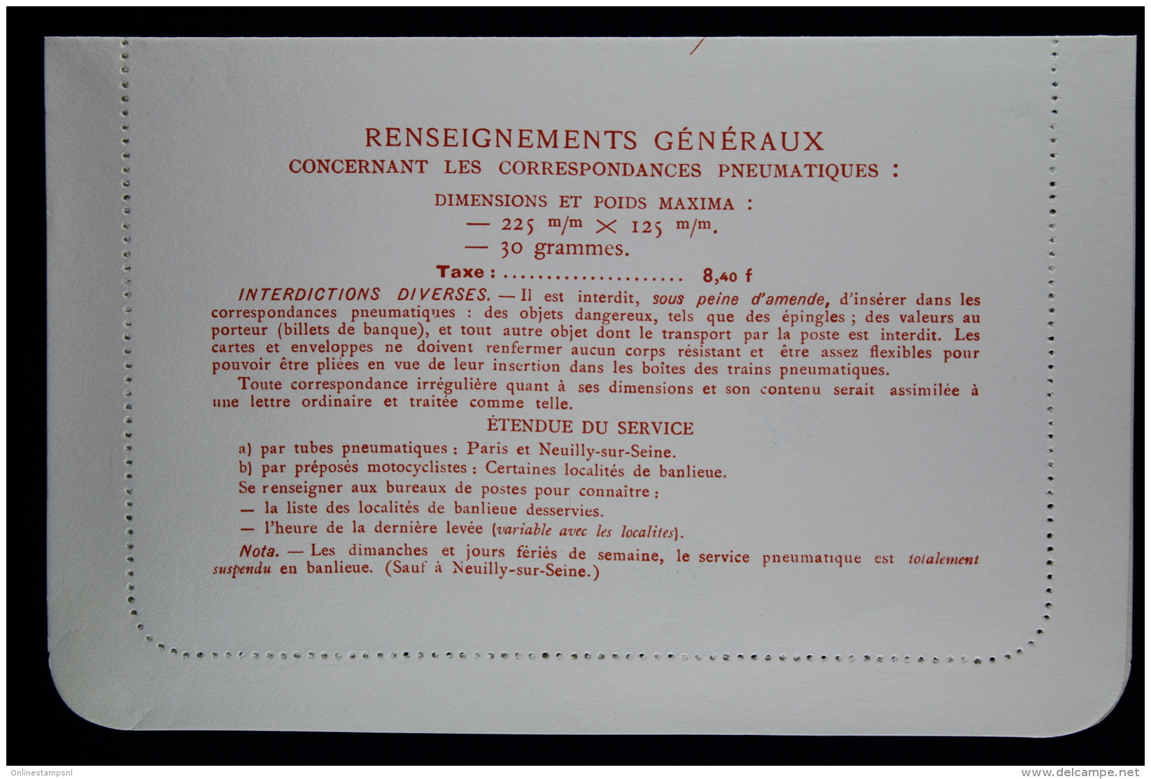 France Carte Lettre Pneu   Type  V15 + V 16 + V 17 , 3 + 8.40 + 12 Franc - Rohrpost