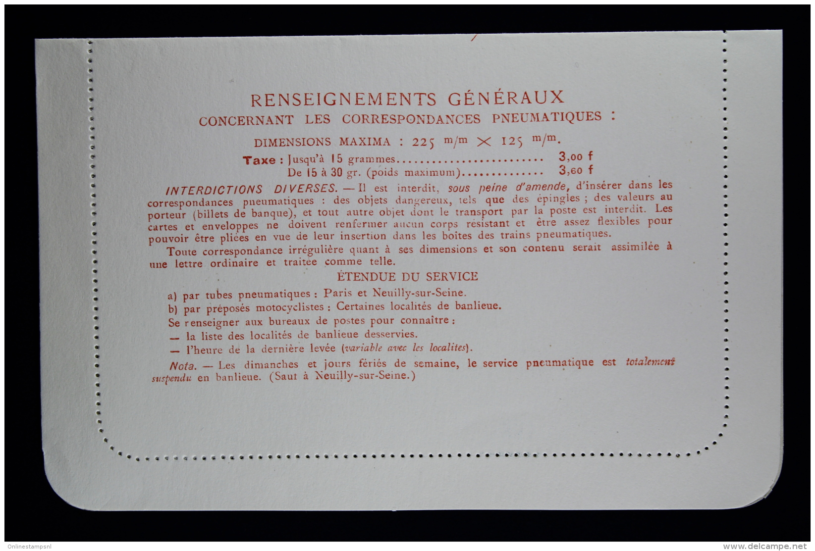 France Carte Lettre Pneu   Type  V15 + V 16 + V 17 , 3 + 8.40 + 12 Franc - Pneumatische Post