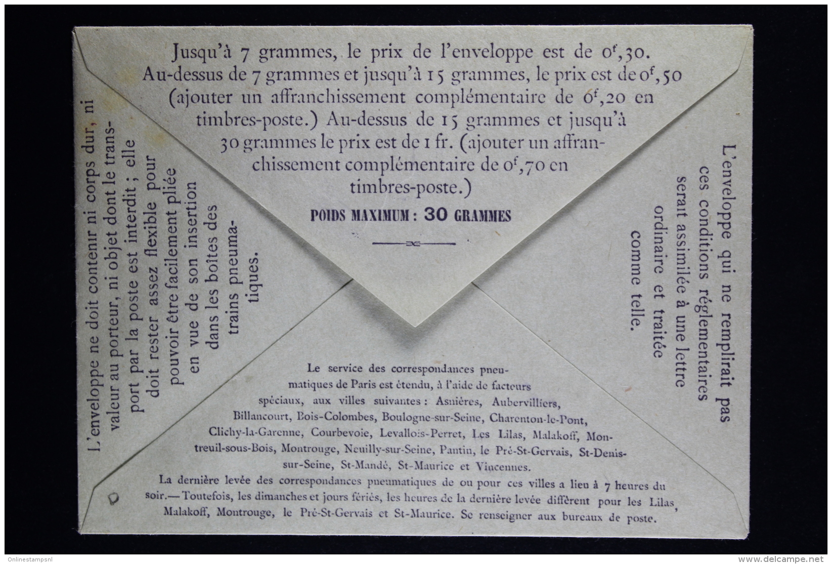 France Enveloppe  Pneu Sameuse  Type K17    1911 - Pneumatici