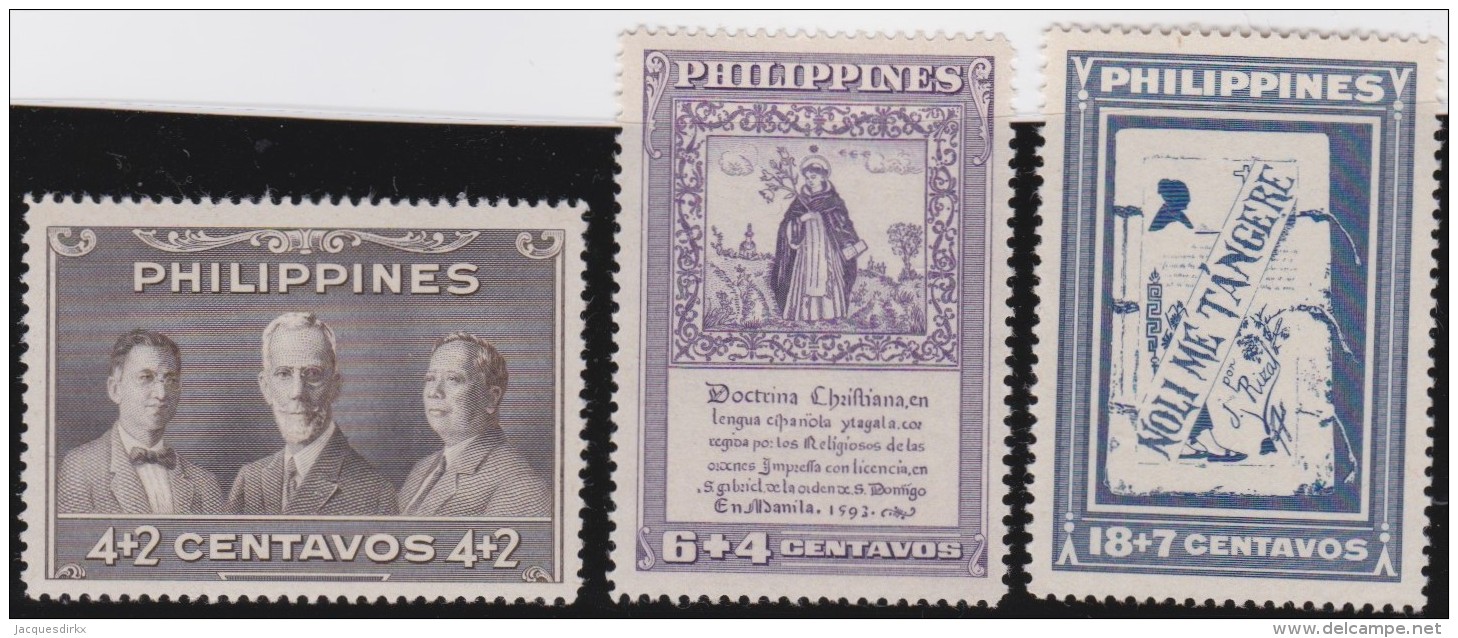 Philippines      .    Yvert     3  Stamps       .       **      .         MNH   .     /    .     Postfris - Filippijnen