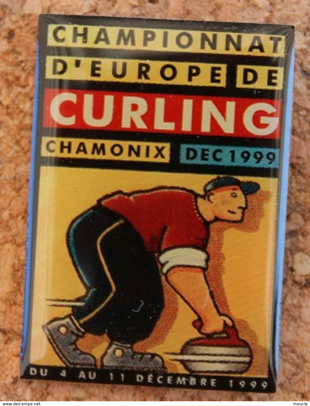 CHAMPIONNAT D'EUROPE DE CURLING CHAMONIX FRANCE DEC 1999 - DU 4 AU 11 DECEMBRE - CURLEUR  -        (16) - Altri & Non Classificati