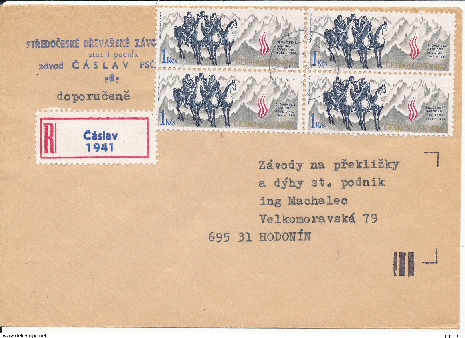 Czechoslovakia Registered Cover 5-2-1980 - Lettres & Documents